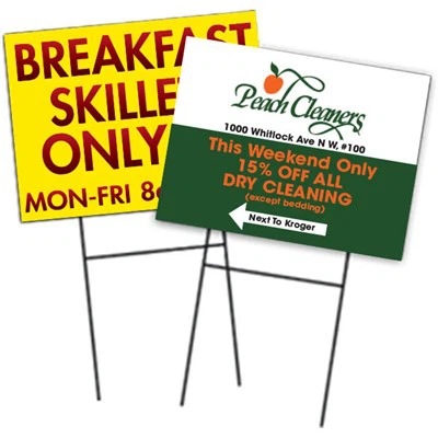 विज्ञापन नालीदार प्लास्टिक यार्ड साइन